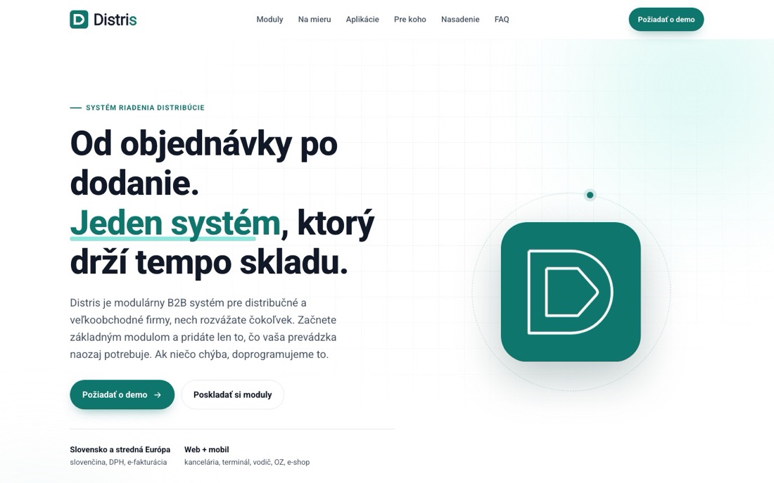 Domovská stránka distris.sk